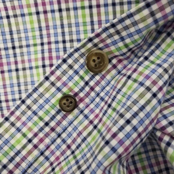 Foxfire Men's Shirt Size 2XT Short Sleeve Button Down Checked Multicolor Pocket - Picture 9 of 10
